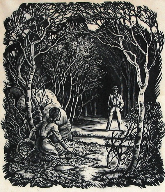 Daar stond plotseling een man voor haar