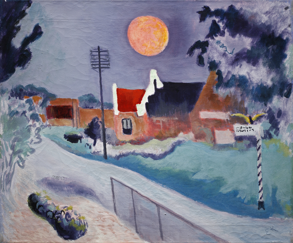 Warffum met rode maan