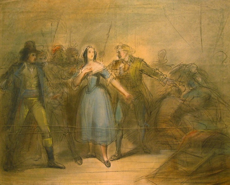 Marat door Charlotte Corday gedood