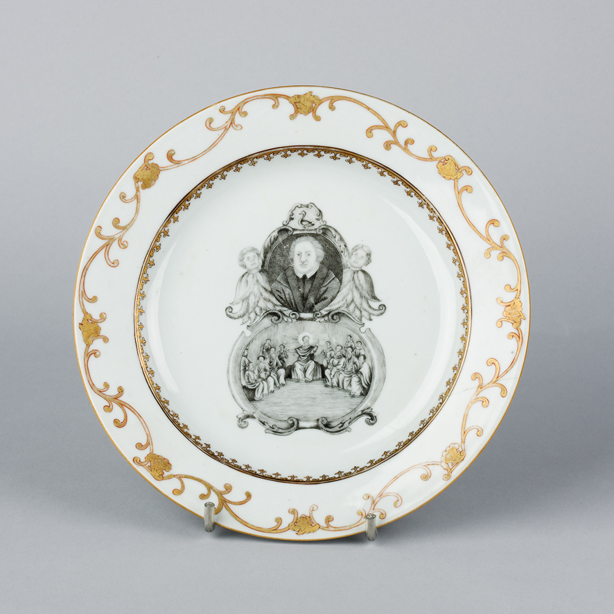 Bord met afbeelding Maarten Luther