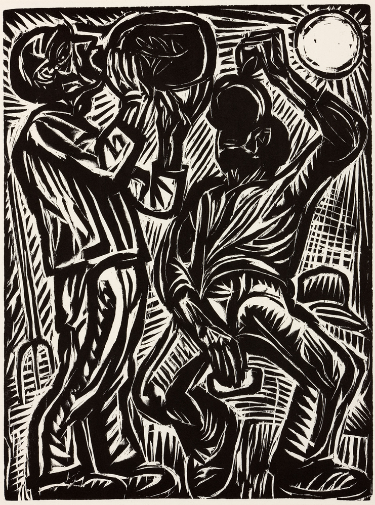 Drinkende landarbeiders