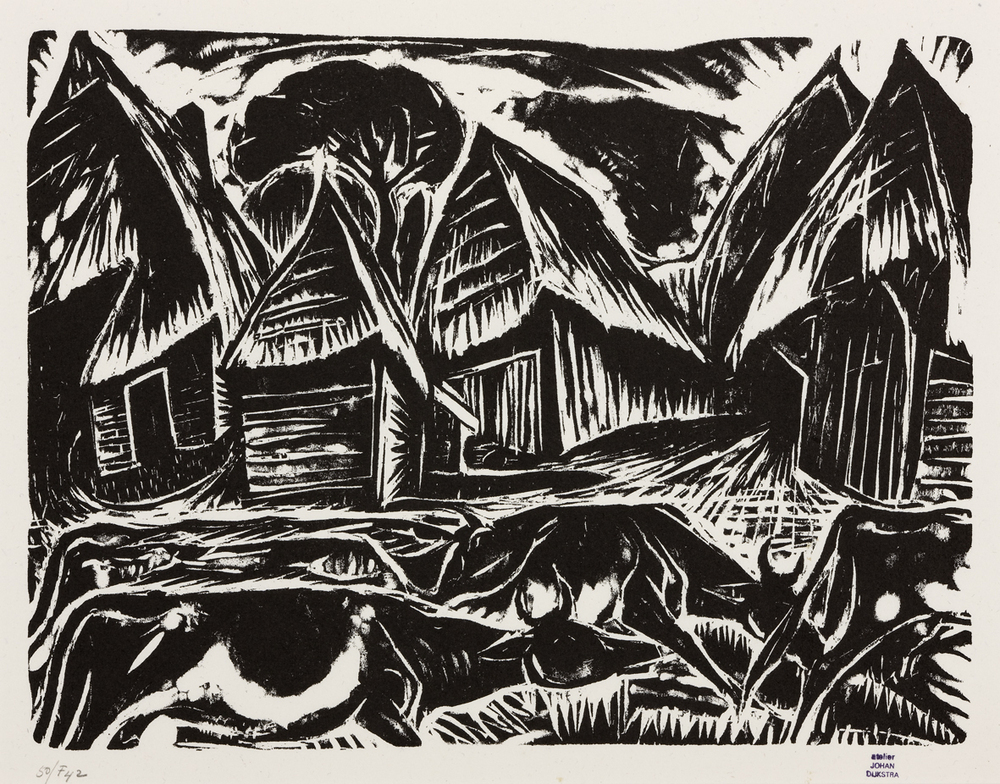 Koeien door het dorp (Orvelte)