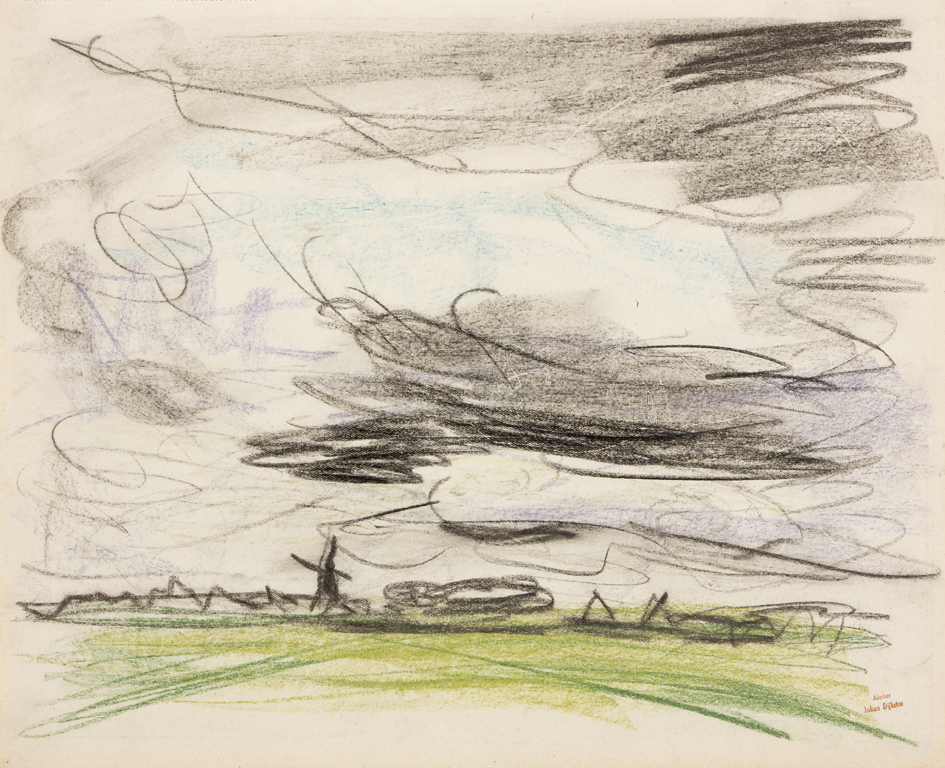 Molen met hoge lucht