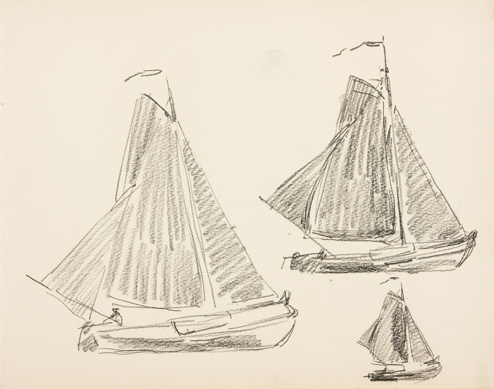 Botters (uit: Zeventien schetsboekbladen Enkhuizen)