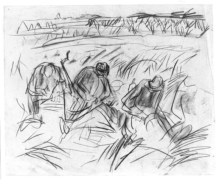 Drie rustende zichters