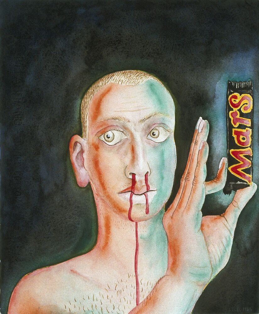 Mars (uit de serie: Nose bleeding self portraits)