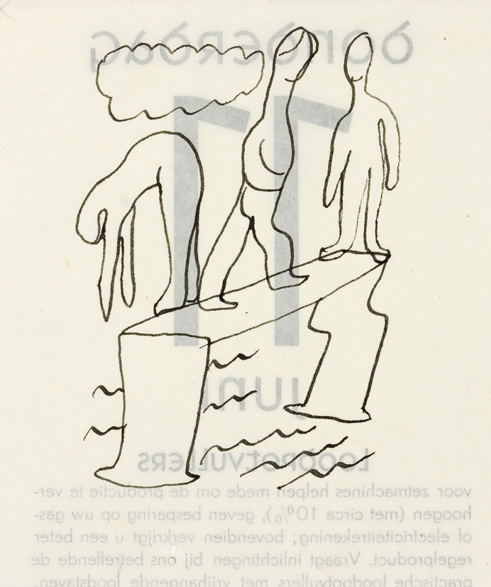 Zwemmers op duikplank (SC-734)