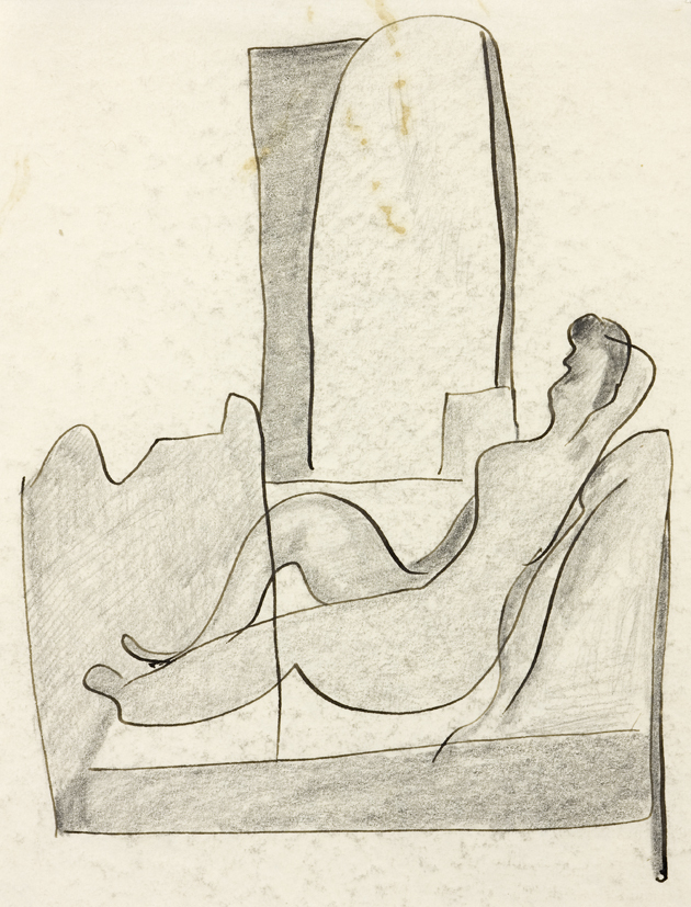 Liggende vrouw (SC-200)