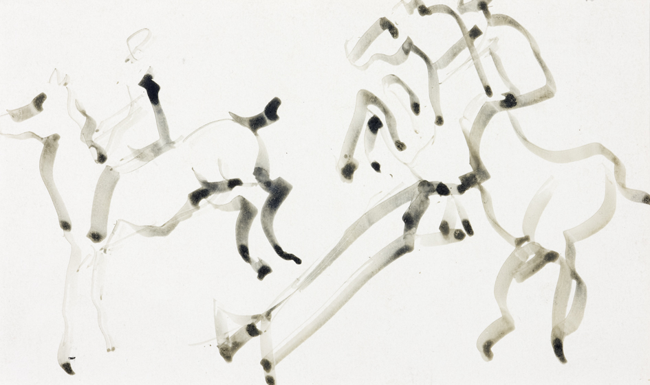 Twee ruiters en hindernis (SC-163)