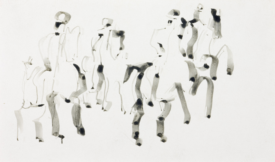 Vier ruiters te paard (SC-157)