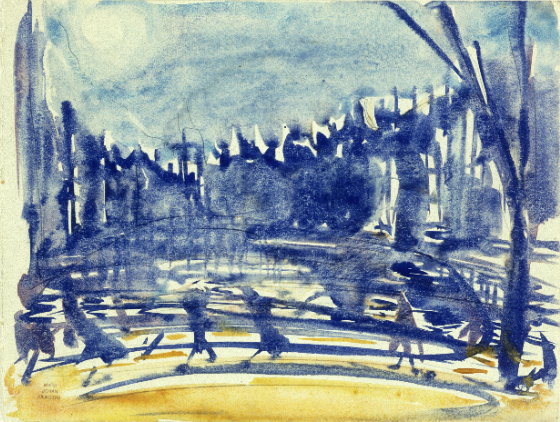 Schaatsers in het Noorderplantsoen