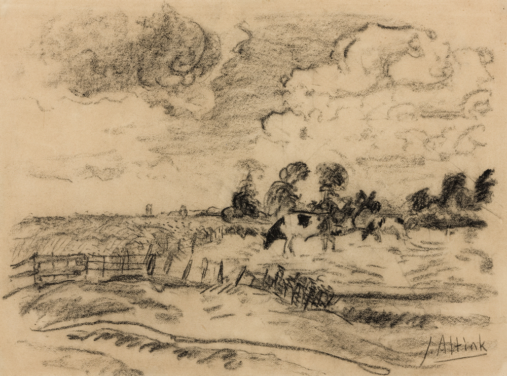 Koeien in het weiland