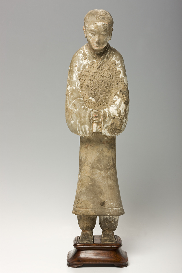 Grafplastiek staande dien(a)ar(es)