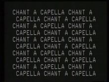 Chant a capella