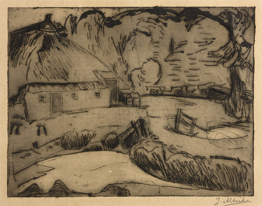 Boerderij met modderpoel