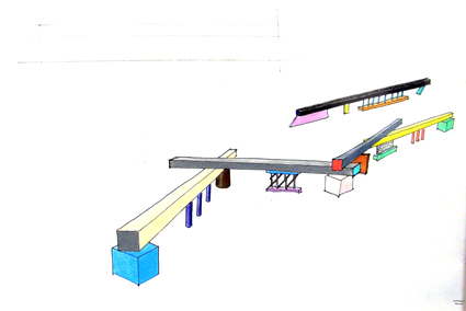Ontwerp tentoonstelling Pensieri di plastica