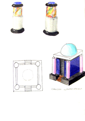 Ontwerp tentoonstelling Pensieri di plastica