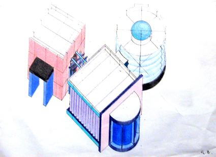 Ontwerp tentoonstelling Pensieri di plastica