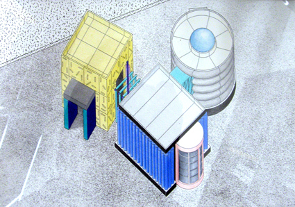 Ontwerp tentoonstelling Pensieri di plastica