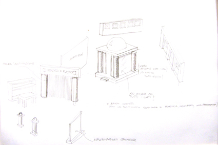 Ontwerp tentoonstelling Pensieri di plastica