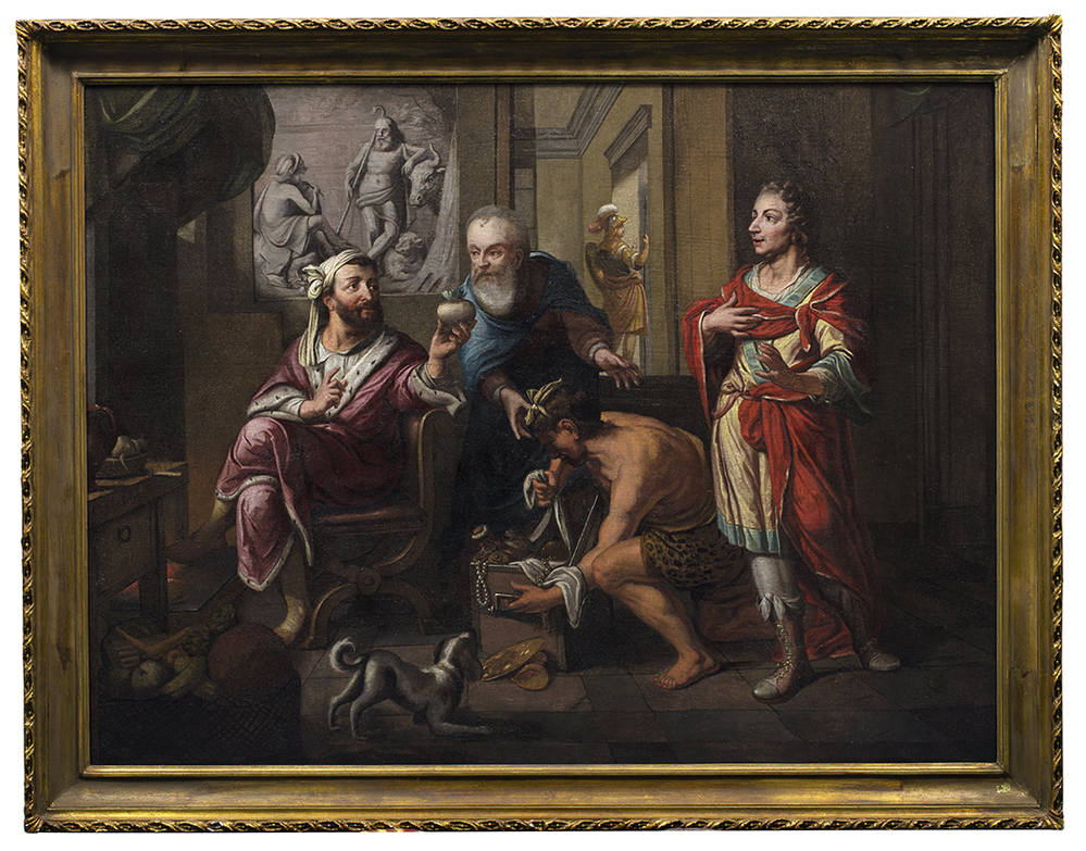 Manius Curius Dentatus wijst de geschenken van de Samnieten af