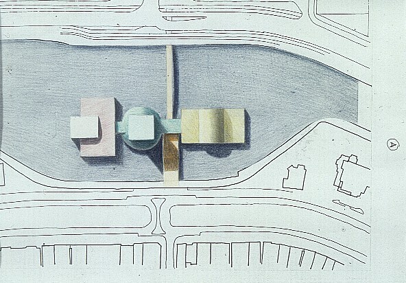 Het nieuwe Groninger Museum gebouw (ontwerp, uit reeks A)