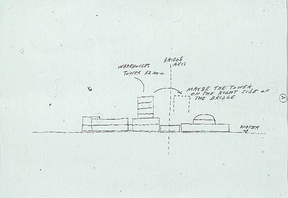 Het nieuwe Groninger Museum gebouw (ontwerp, uit reeks A)