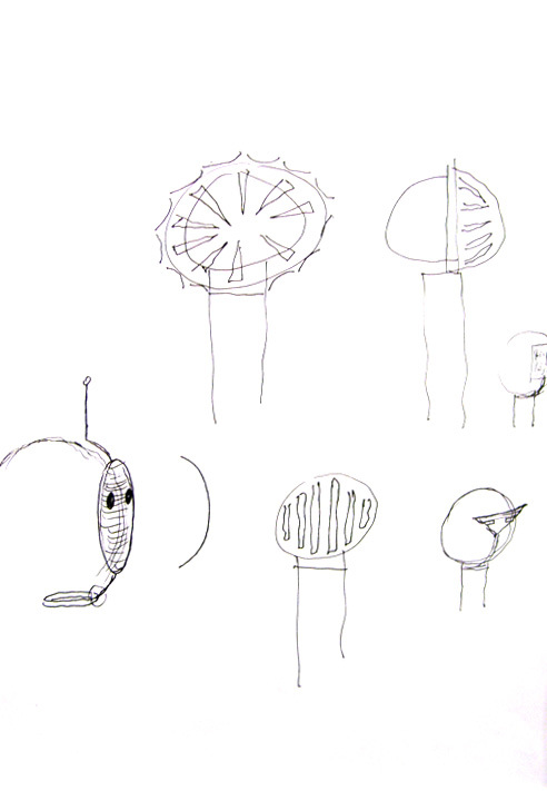 Lampada di Milo (uit serie ontwerpschetsen voor de Lampada di Milo)