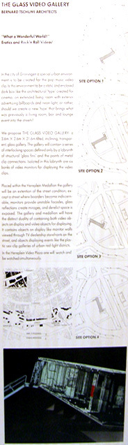 Ontwerp voor The Glass Video Gallery