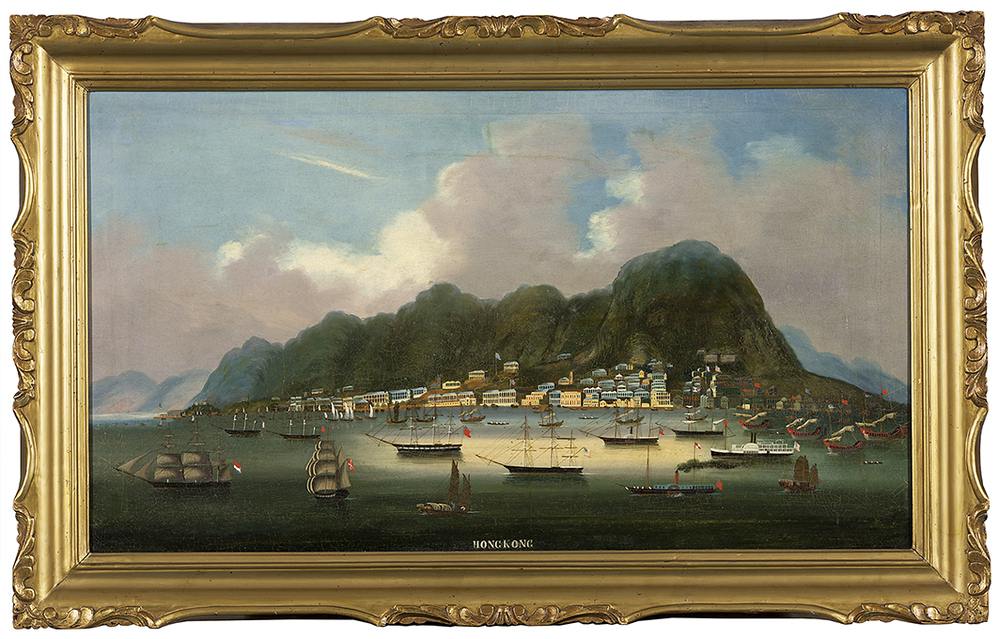 Gezicht op Hong Kong