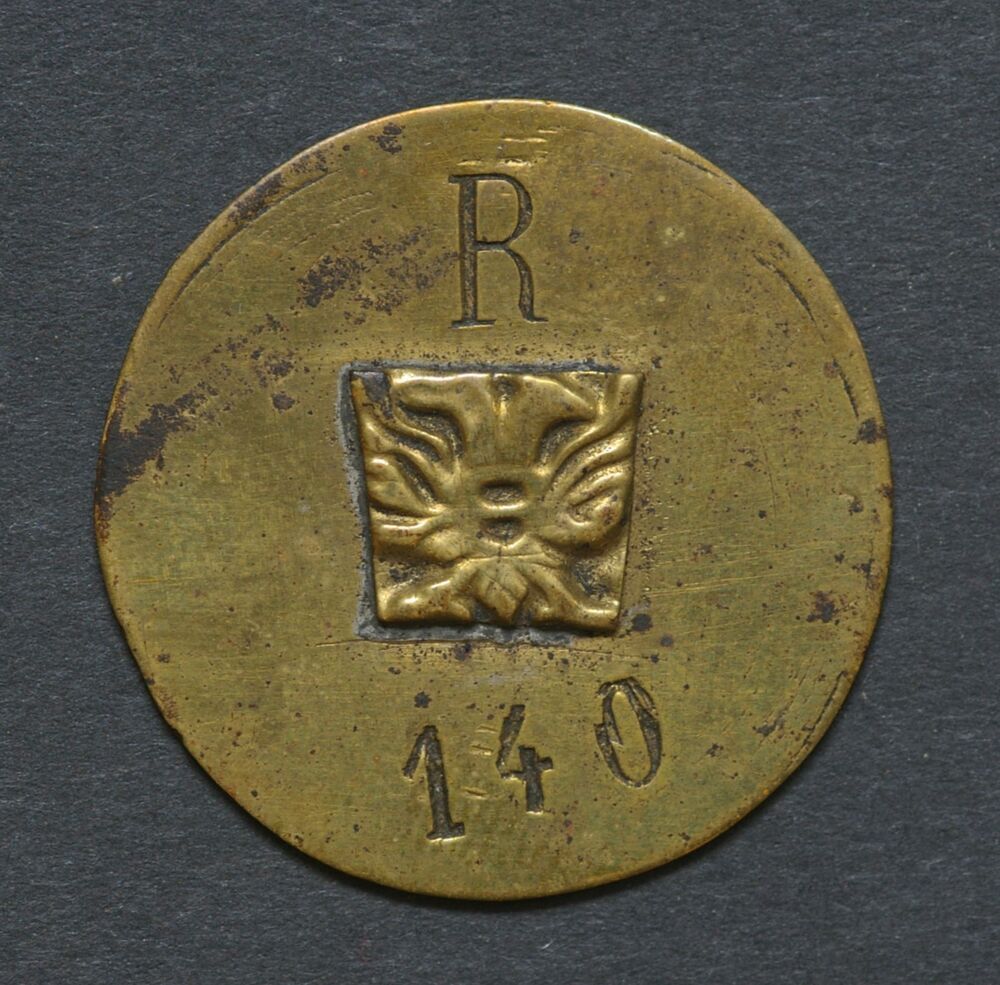 Opkoperspenning met gekroond wapen van de stad Groningen