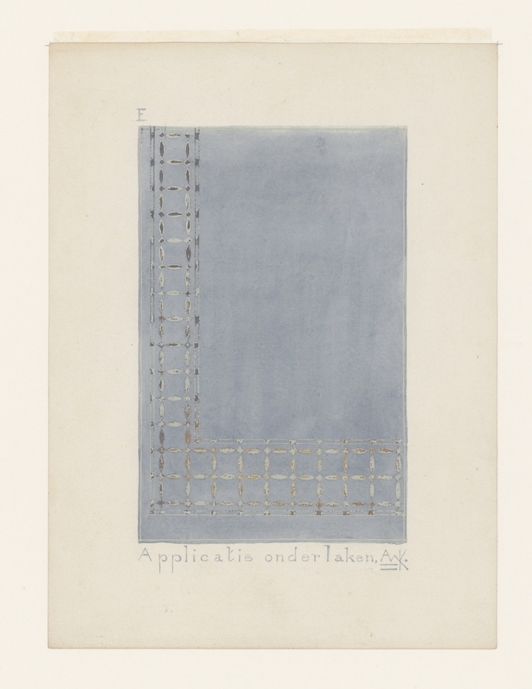 Ontwerptekening voor een appliquéwerk