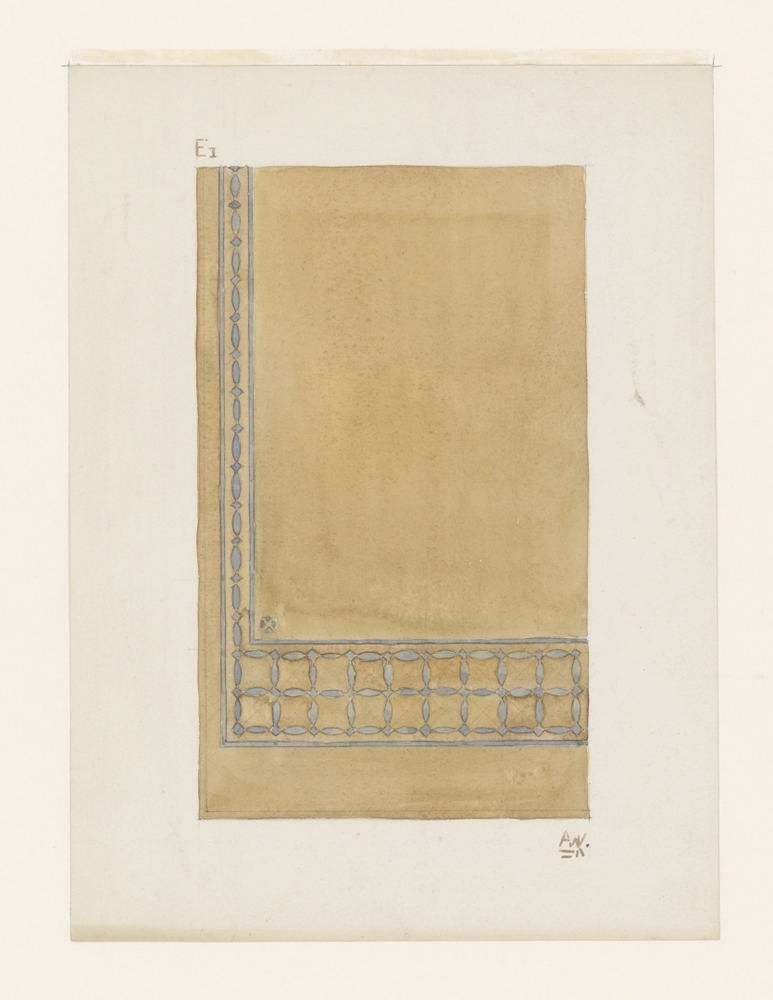 Ontwerptekening voor een appliquéwerk