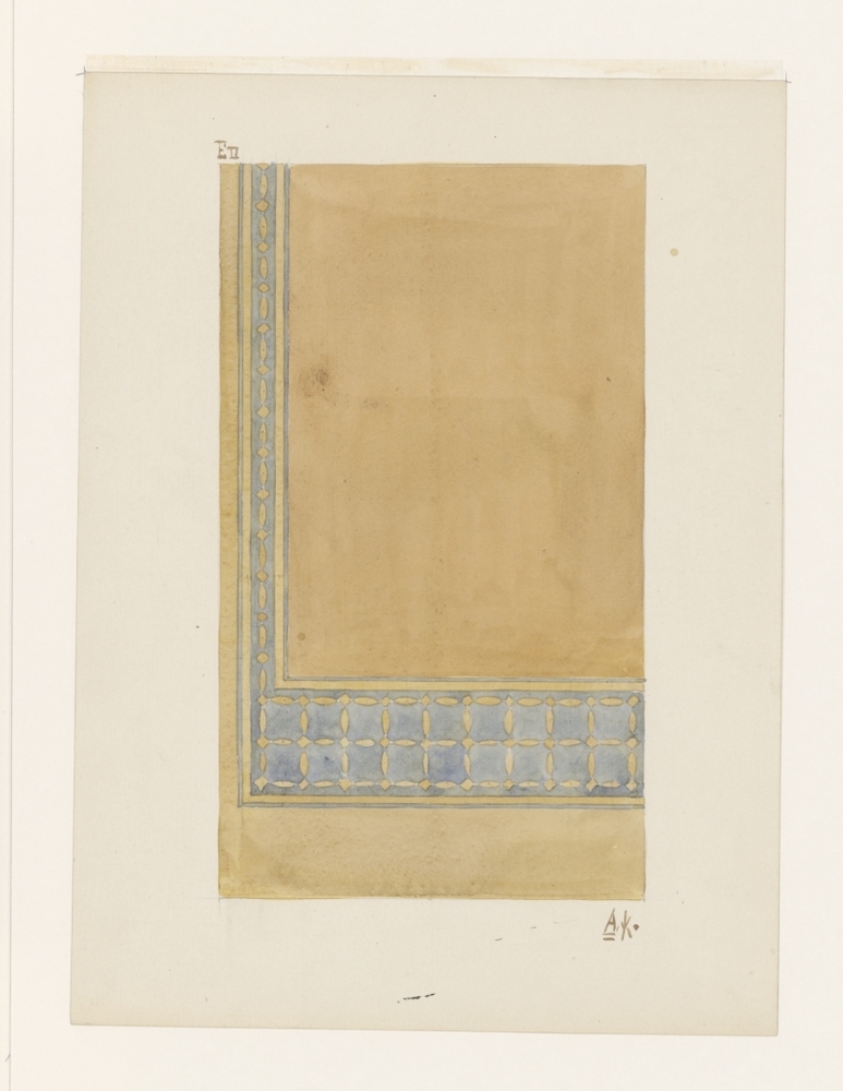 Ontwerptekening voor een appliquéwerk