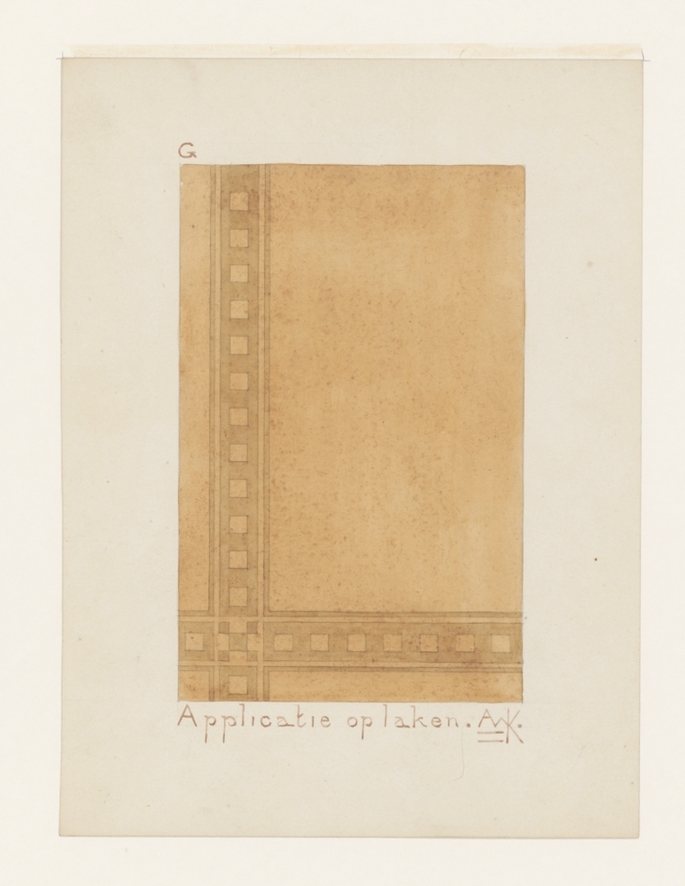 Ontwerptekening voor een appliquéwerk