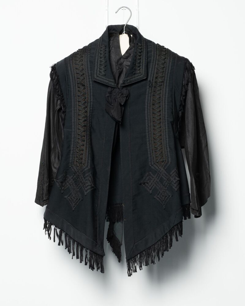 Zwart damesjasje/mantel