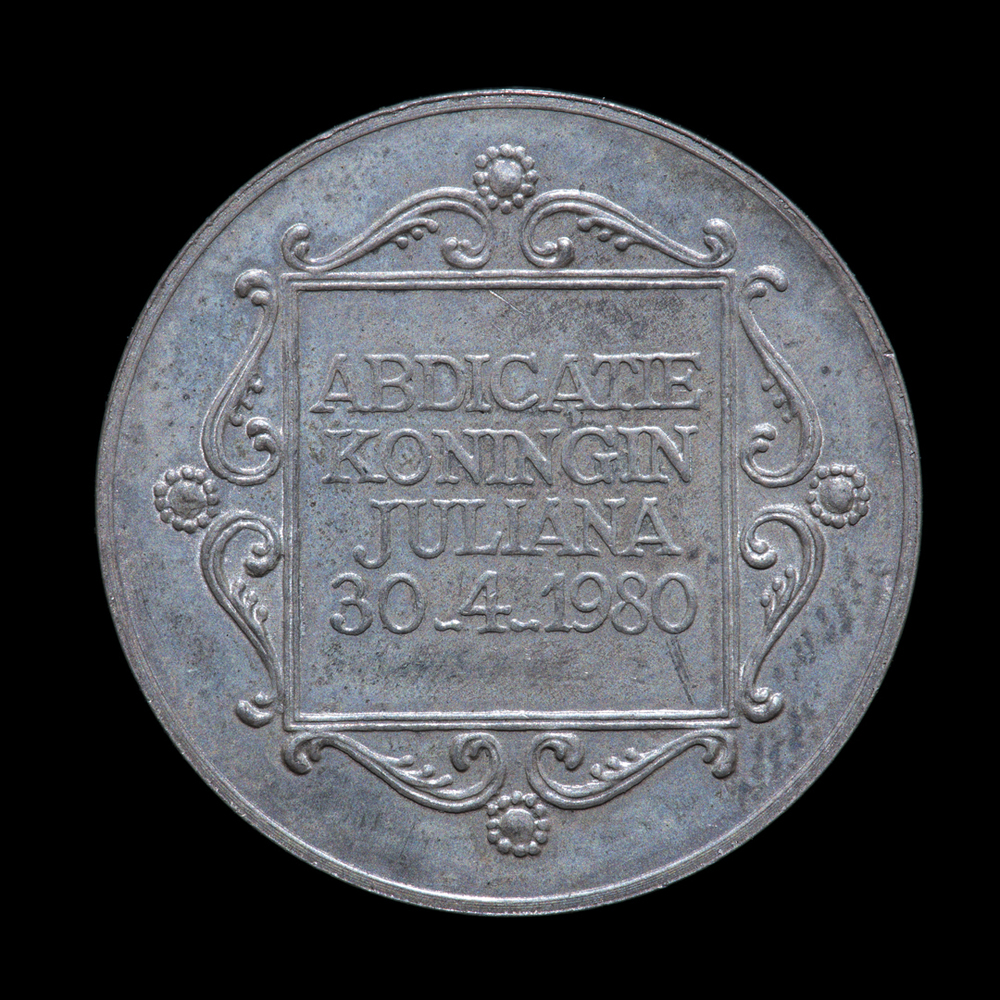 Gedenkpenning abdicatie Koningin Juliana, 1980