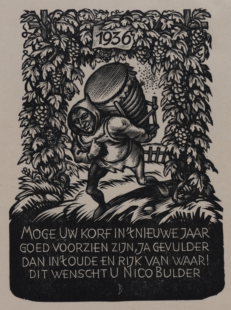 Nieuwjaarskaart Nico Bulder