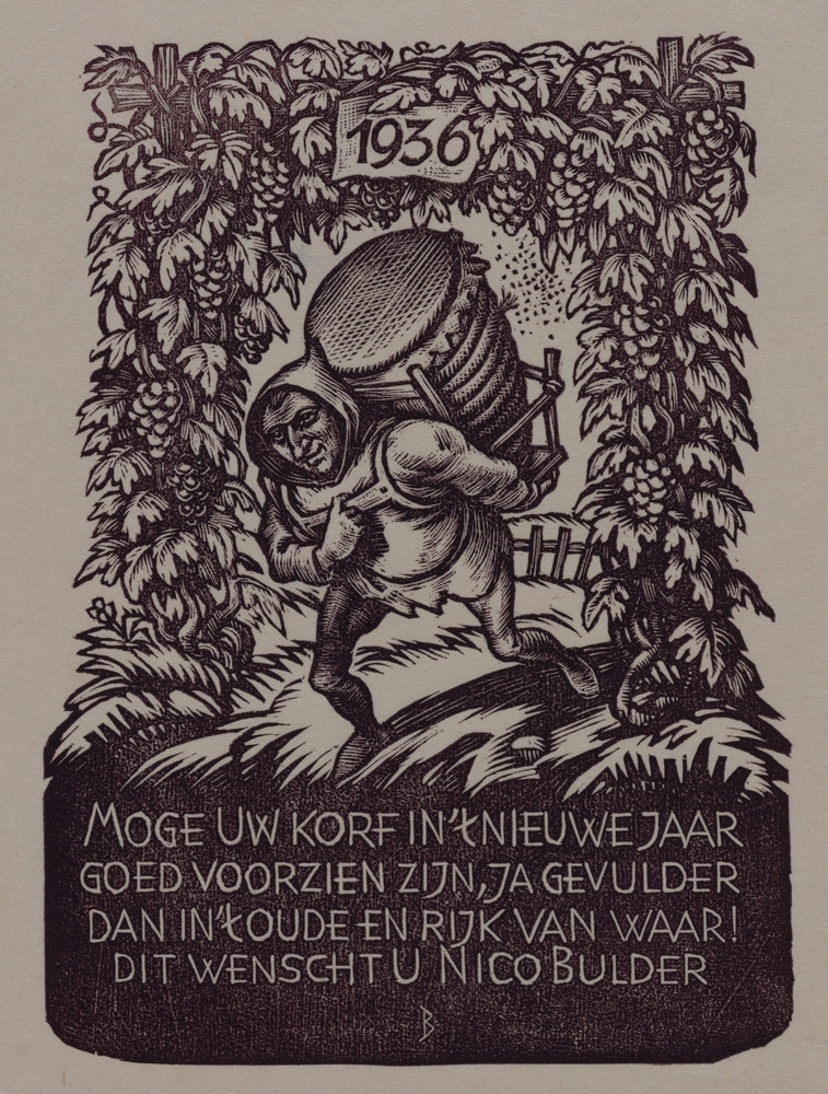 Nieuwjaarskaart Nico Bulder