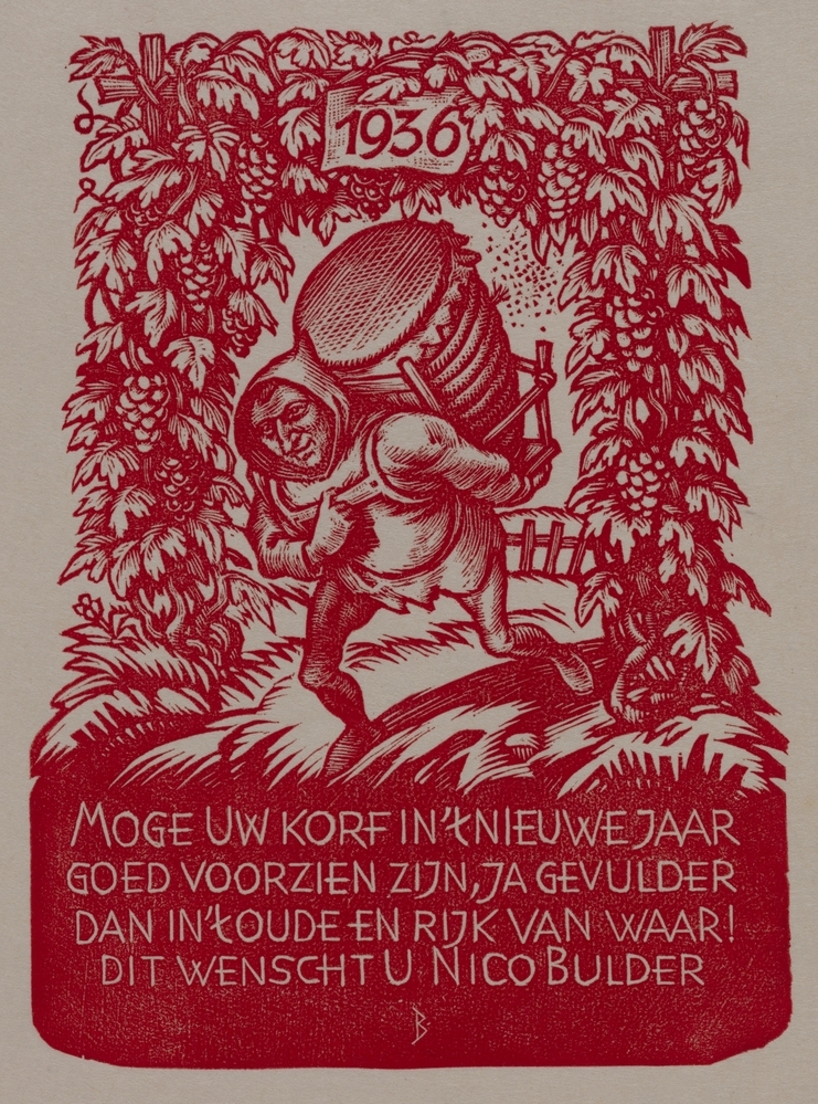 Nieuwjaarskaart Nico Bulder
