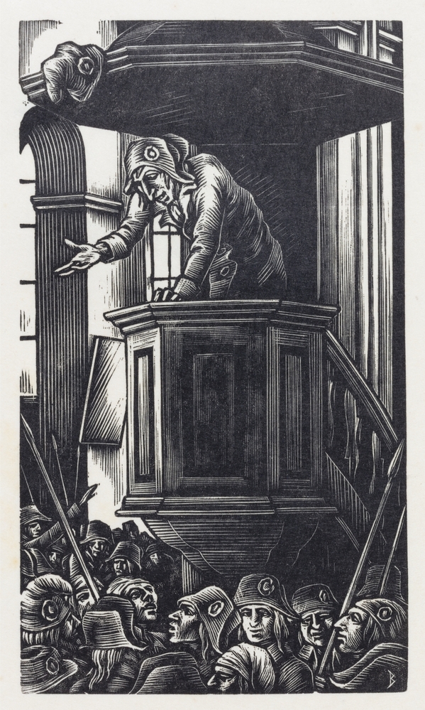 Burger Beauvisage beklom den preekstoel