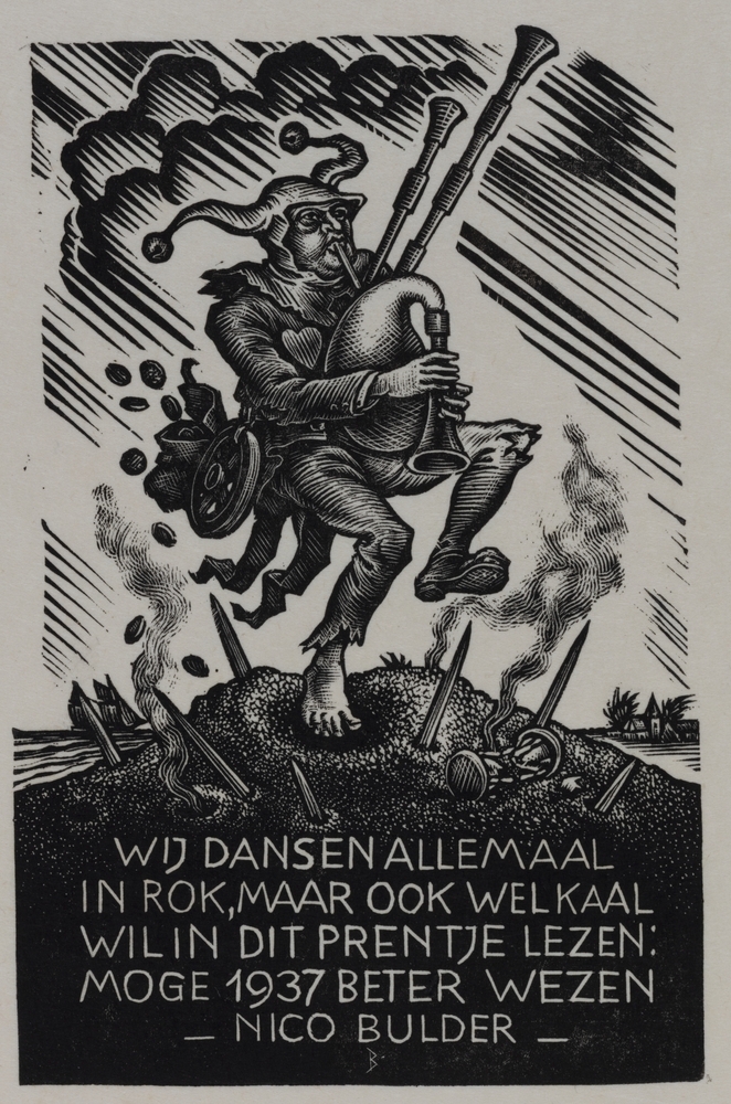 Nieuwjaarskaart Nico Bulder