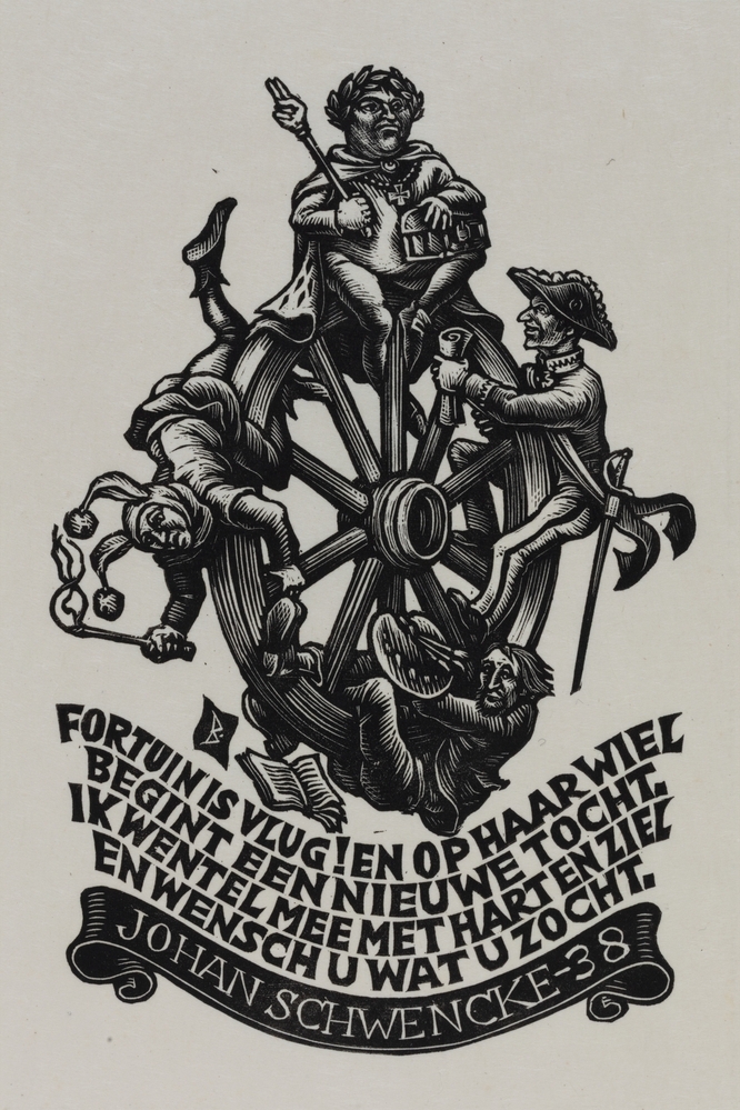 Nieuwjaarskaart Johan Schwencke