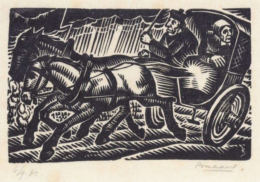 De pastoor vlucht voor het water