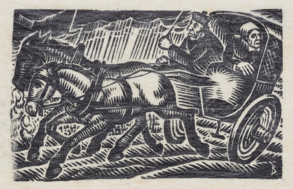 De pastoor vlucht voor het water