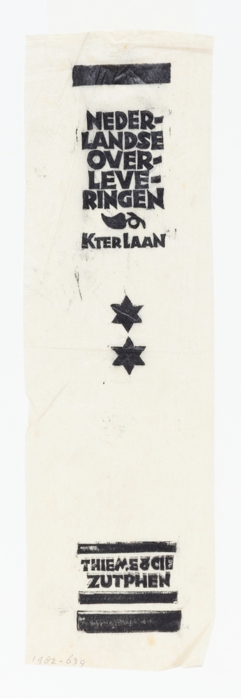 Ontwerp voor bandrug Nederlandse overleveringen II