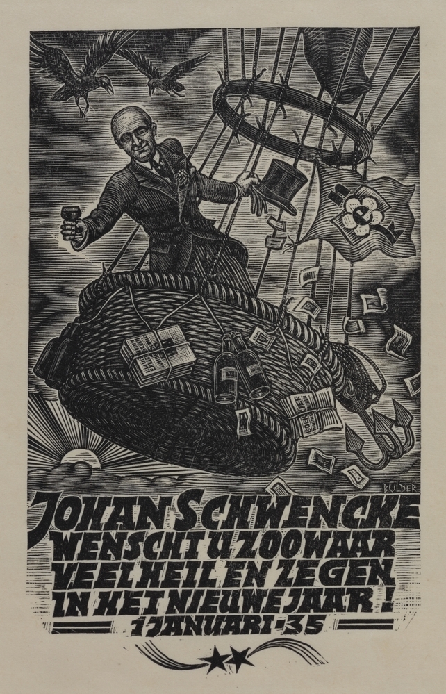 Nieuwjaarskaart Johan Schwencke