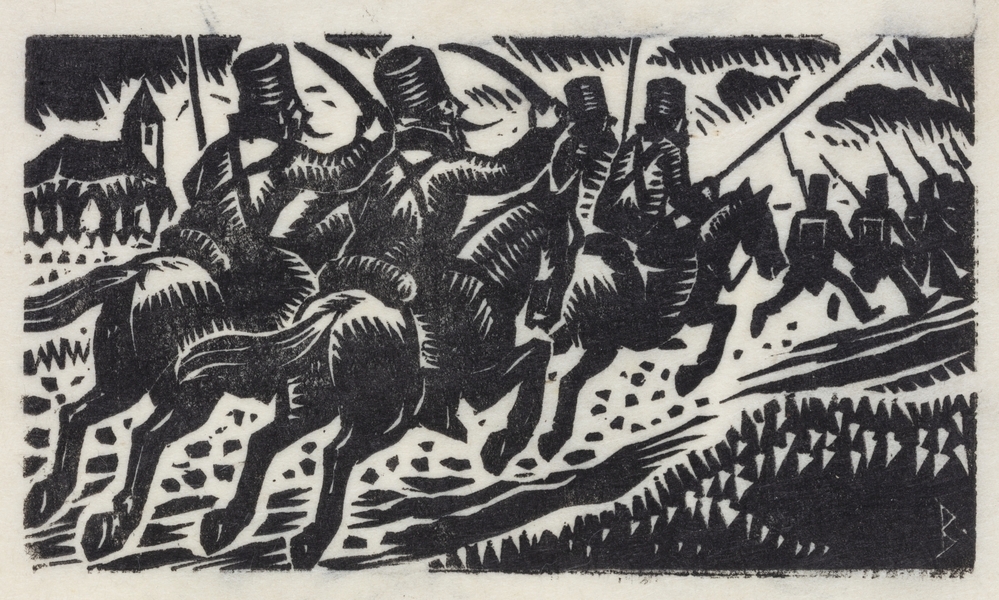 De Kezakken juigen de Fransen vot