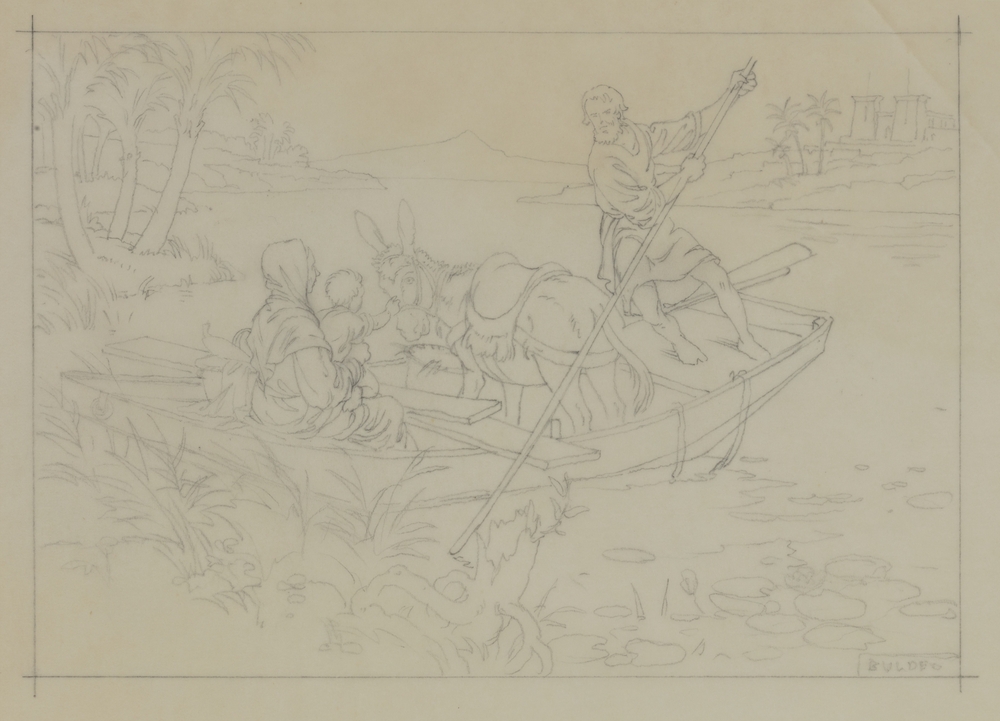 Studie De Heilige Familie, de overtocht