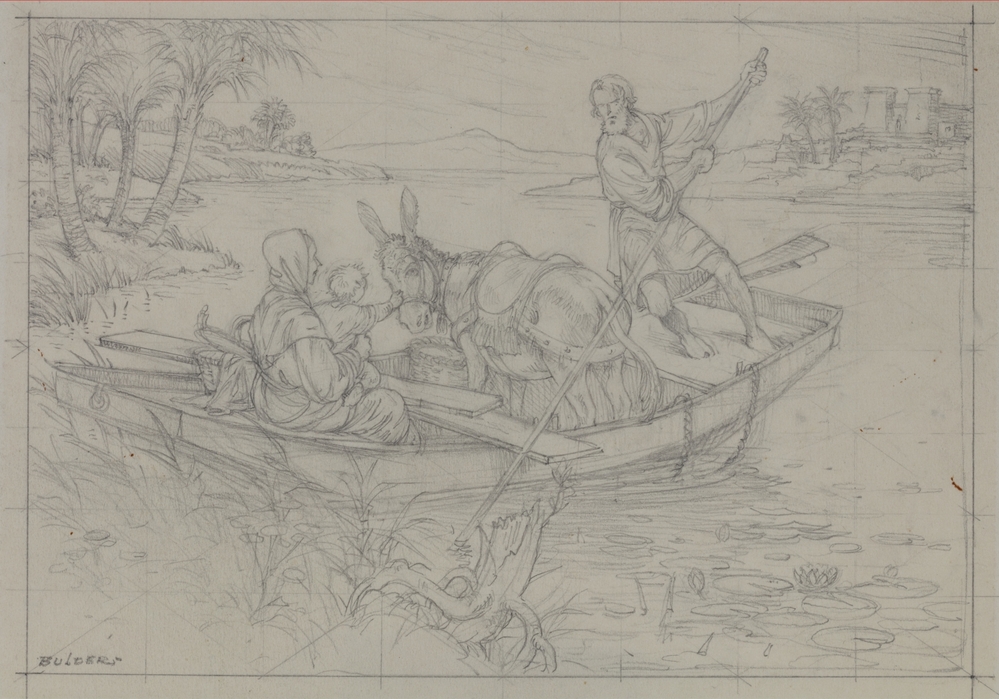 Studie De Heilige Familie, de overtocht